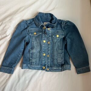 Janie and Jack puff-sleeved denim jacket